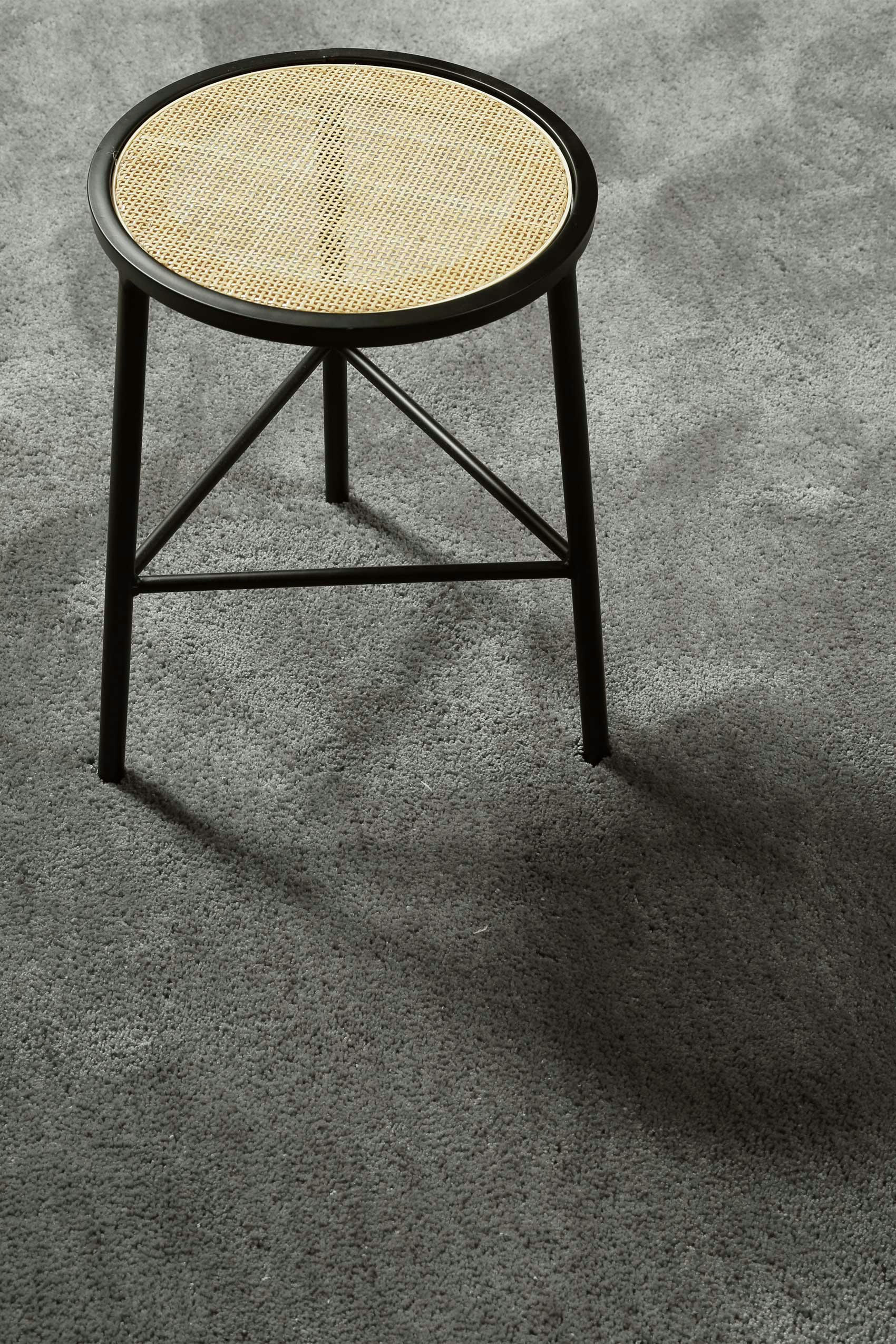 PISA - Tapis en microfibre dense gris 70x140 cm