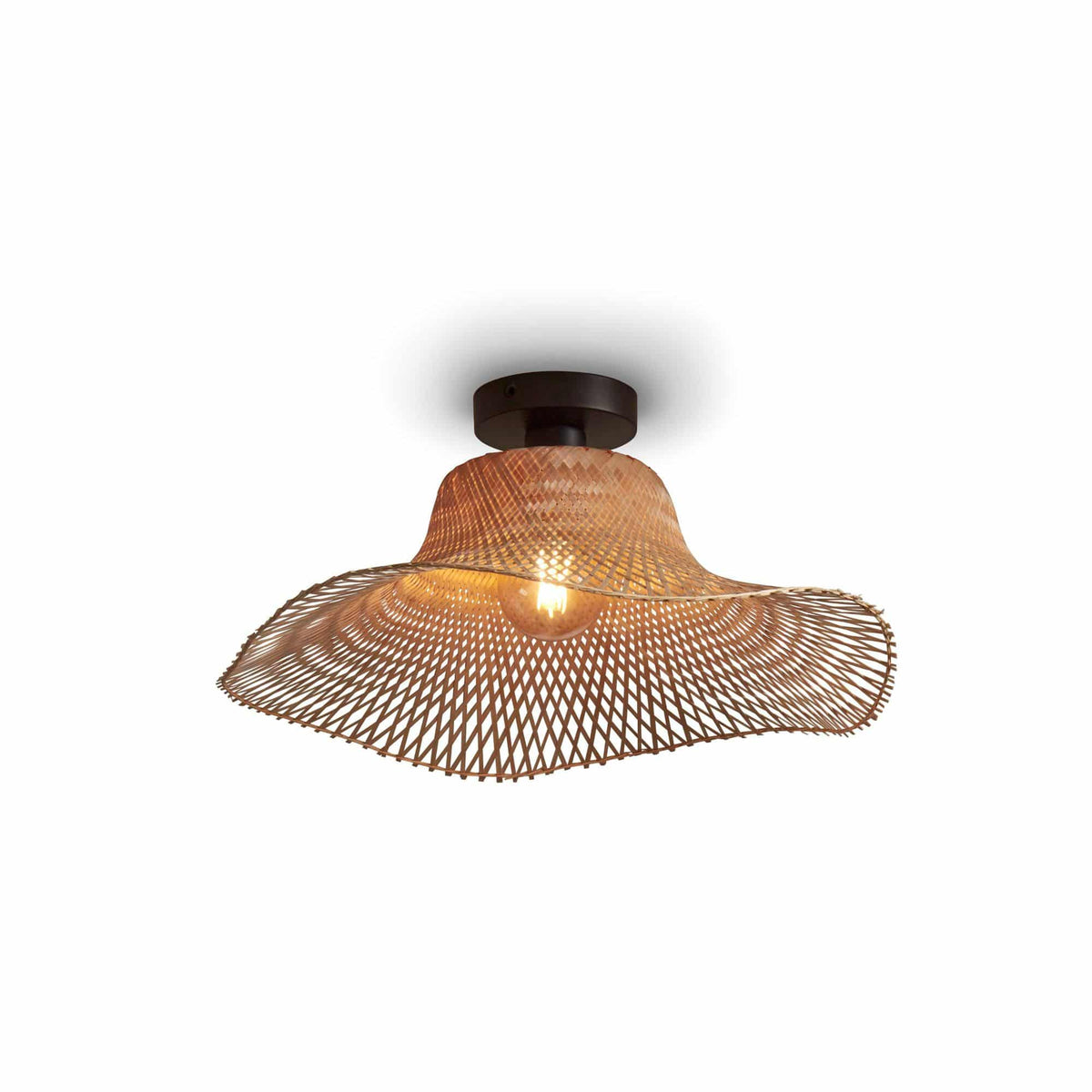 GOOD&MOJO plafonnière Ibiza - bruin - Ø65cm