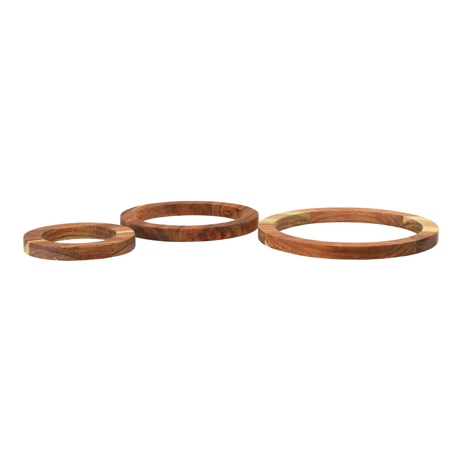 Topfuntersetzer-Set Ring Braun, 3 -tlg.