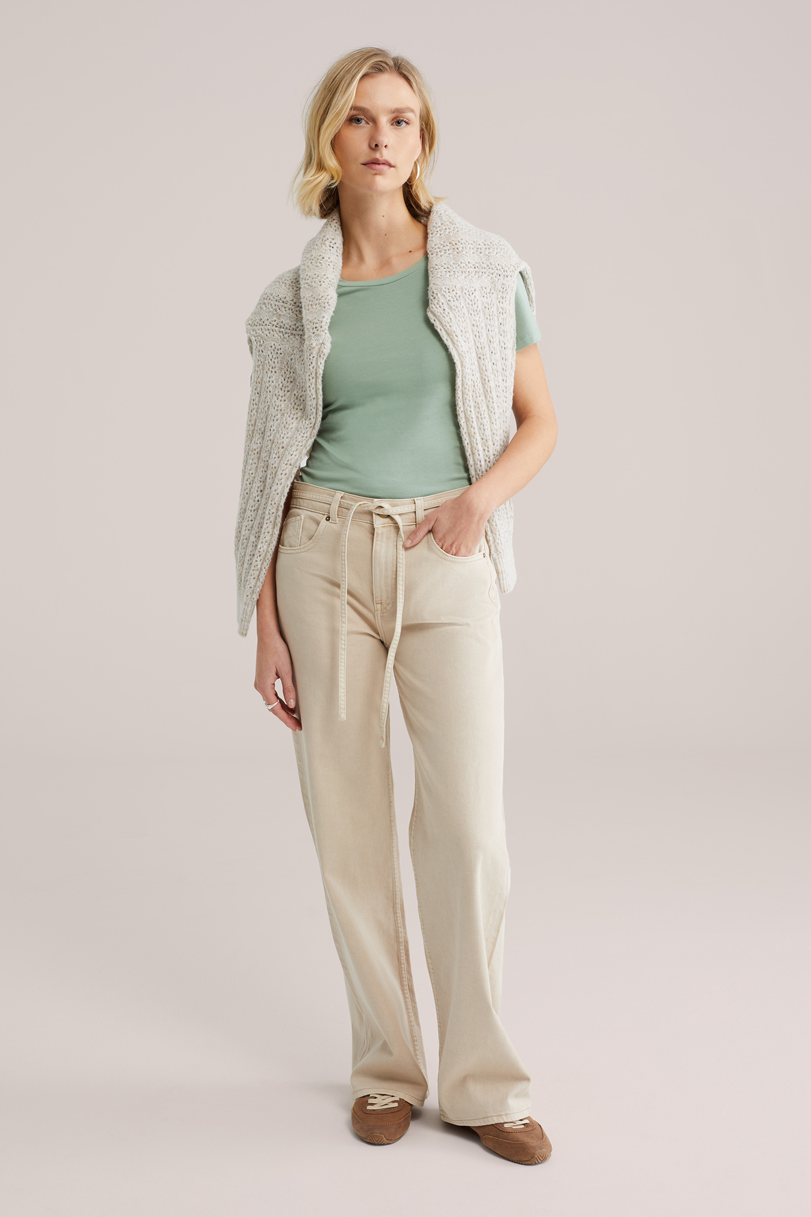 Dames T-shirt van katoenmix