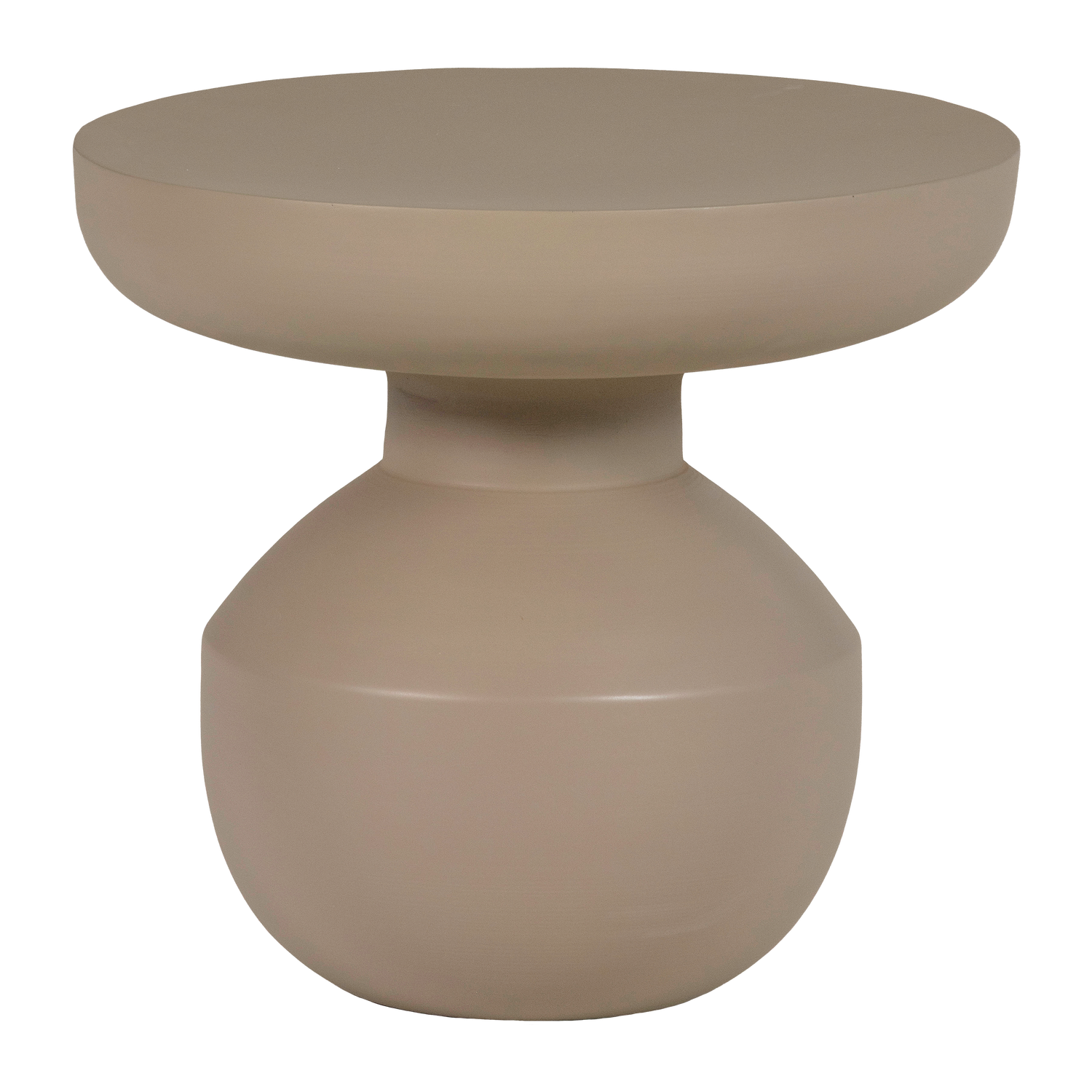 WOOOD bijzettafel Ø 45 cm Bova - Metaal - Bruin - 40x45x45
