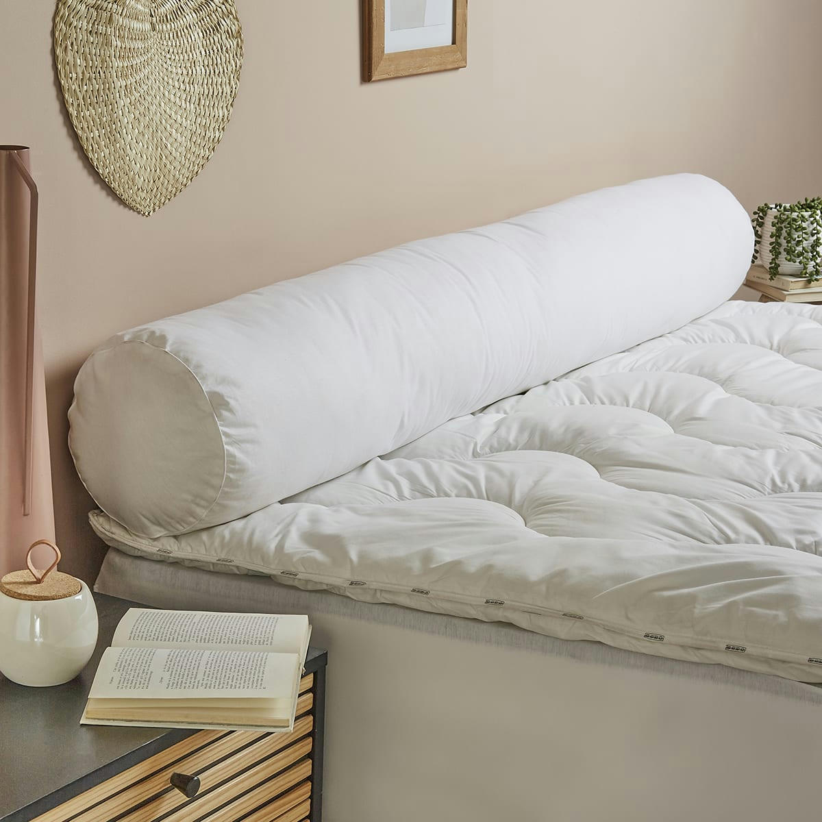 - Traversin Micro Green Toucher duvet Moelleux 140 cm - DODO