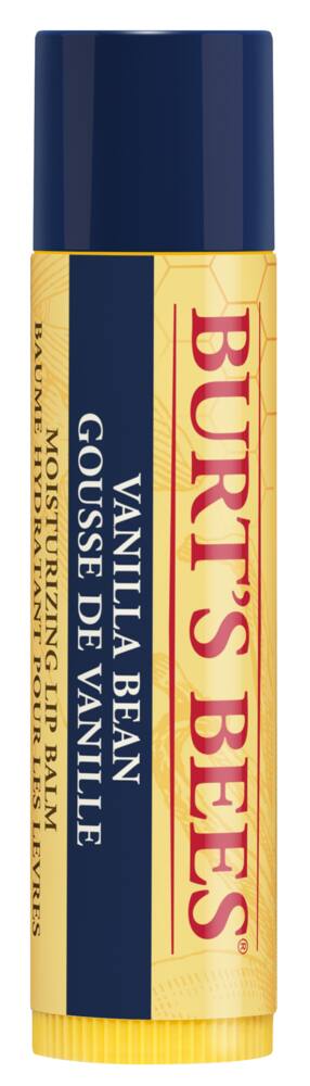 Burt's Bees 100% Natural Moisturizing Lip Balm For Dry & Cracked Lips, Vanilla Bean