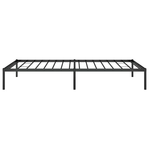 NNEVL Metal Bed Frame Black 107x203 cm