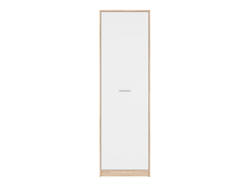 Regał Nepo Plus 60 cm z drzwiami dąb sonoma/biały
