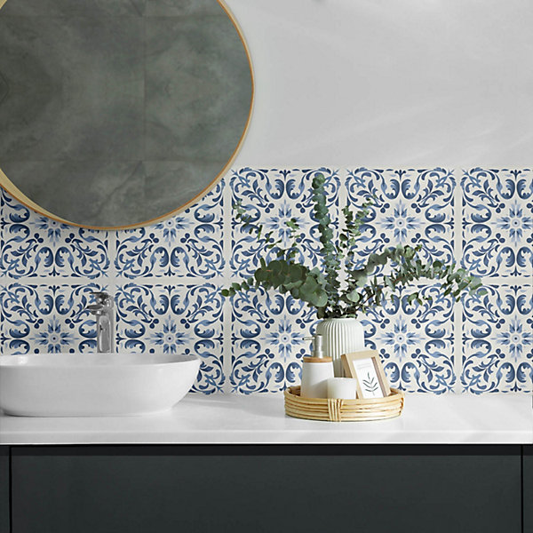 Panneau Décoratif Mural Wallfluent 100x50 cm Motifs Géométriques 1 pièce