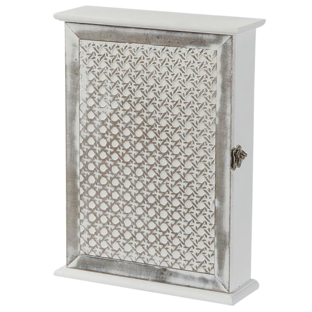 CLEFS - Boîte rectangulaire à clefs blanche et grise