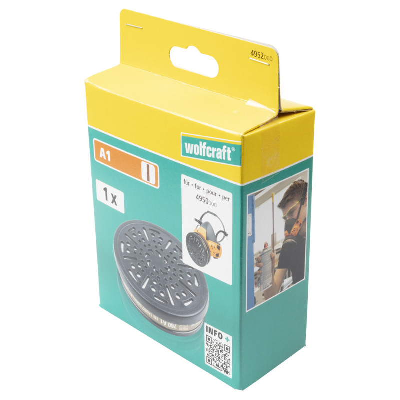 Filtre de protection respiratoire A1 WOLFCRAFT