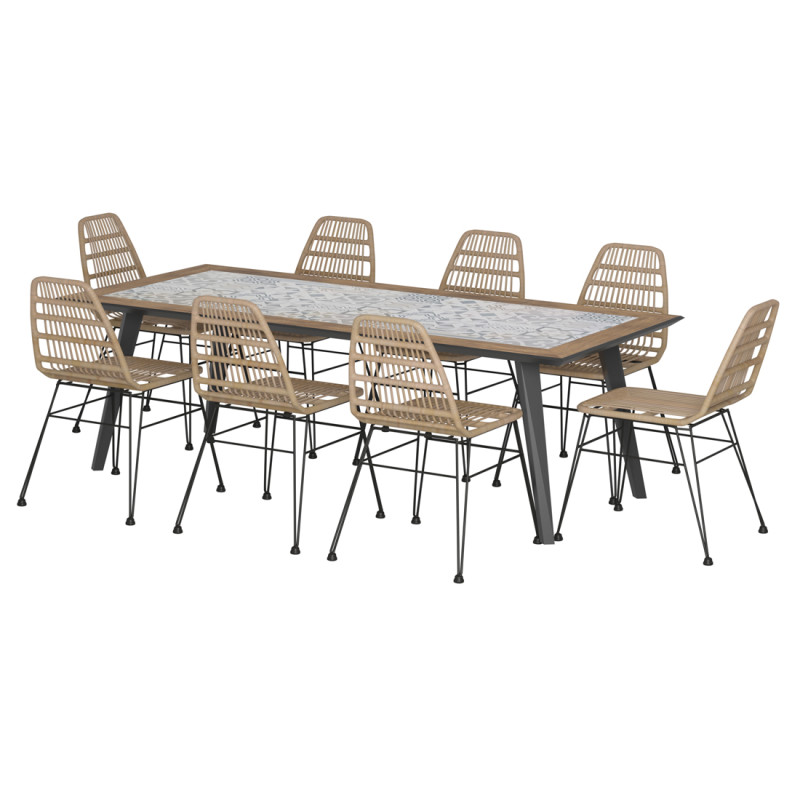 Table de jardin Lambada 213 x 92 x 74 cm