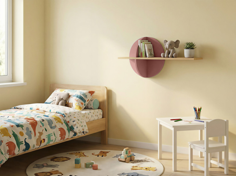 Półka 80 cm wisząca na książki do pokoju dziecka LOLLIE