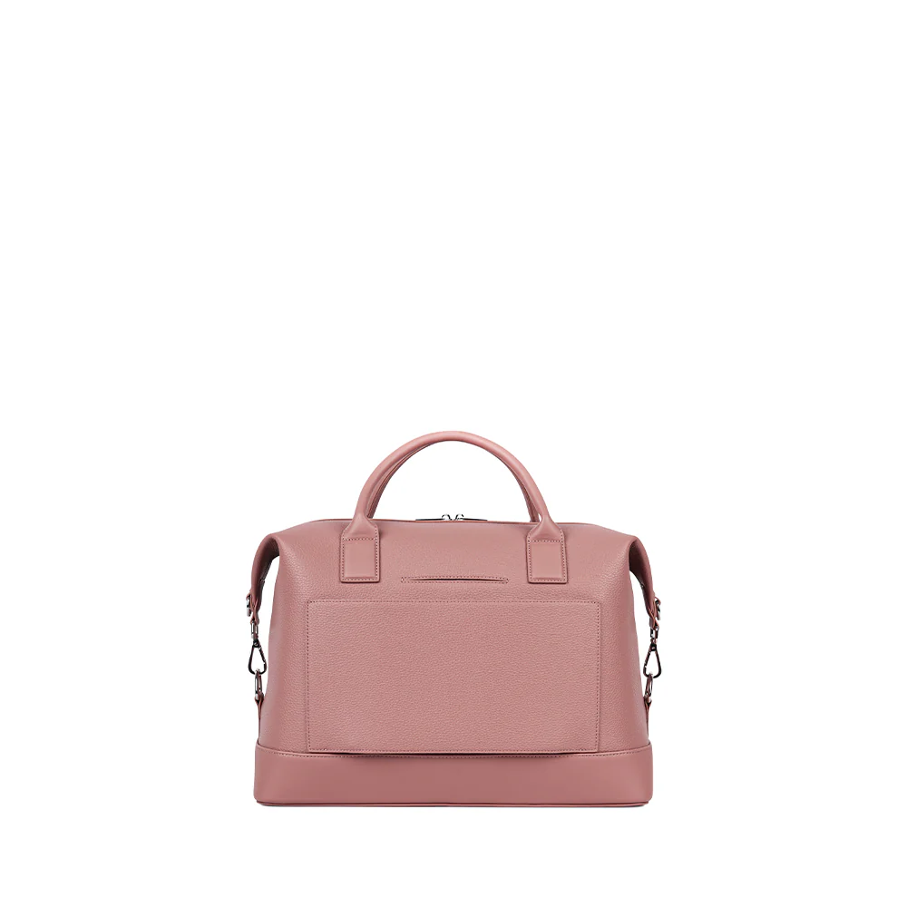 The Mae – Clay Vegan Leather Small Travel Bag