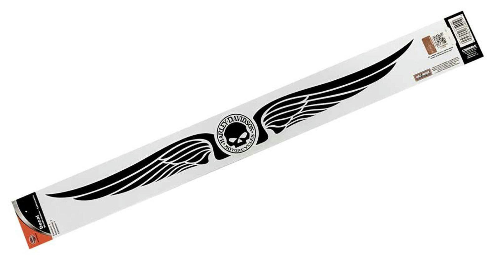 Harley Davidson Skull with Wings Window Decal