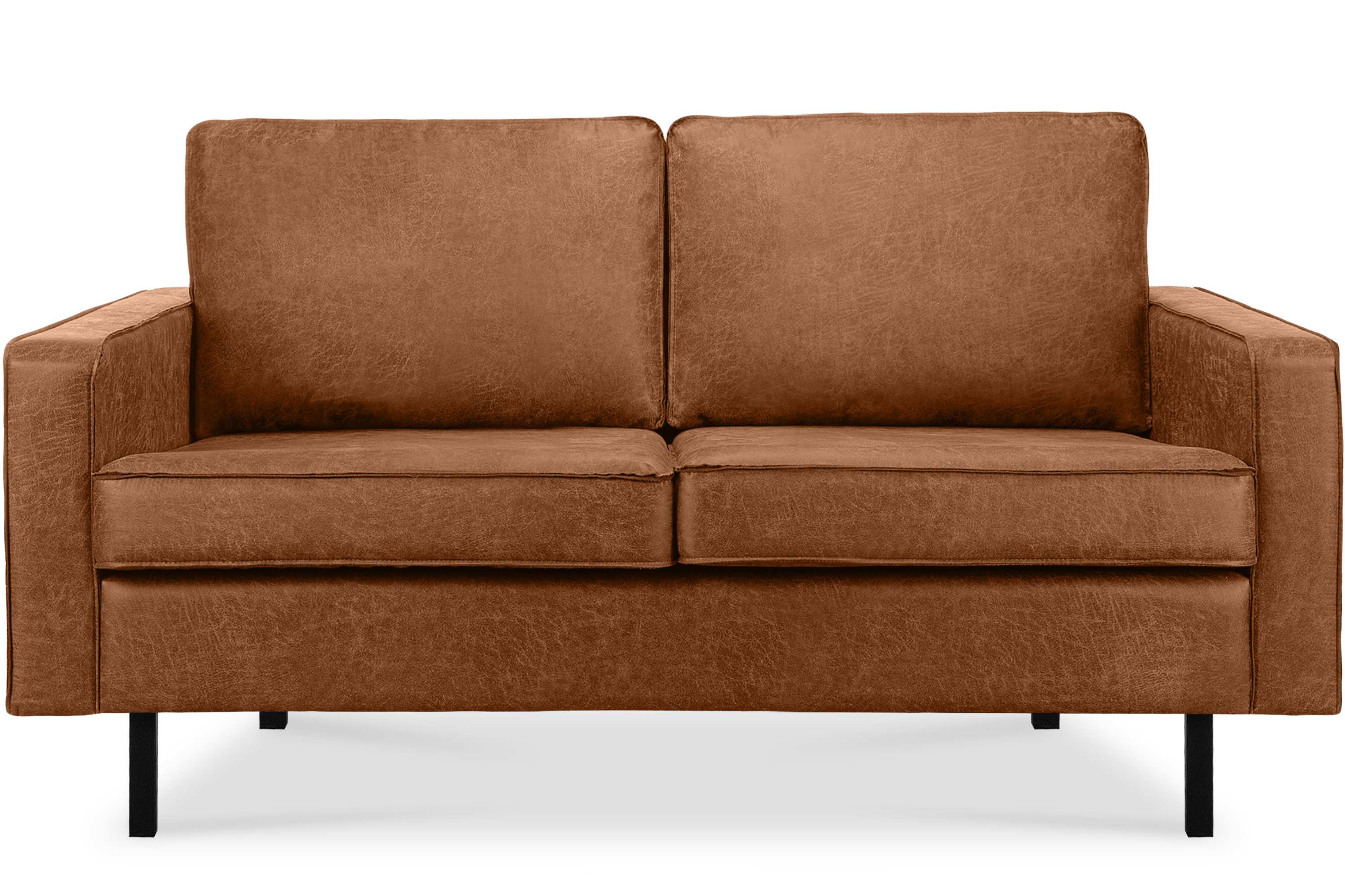 KONSIMO INVIA Sofa dwuosobowa industrialna na metalowych nóżkach
