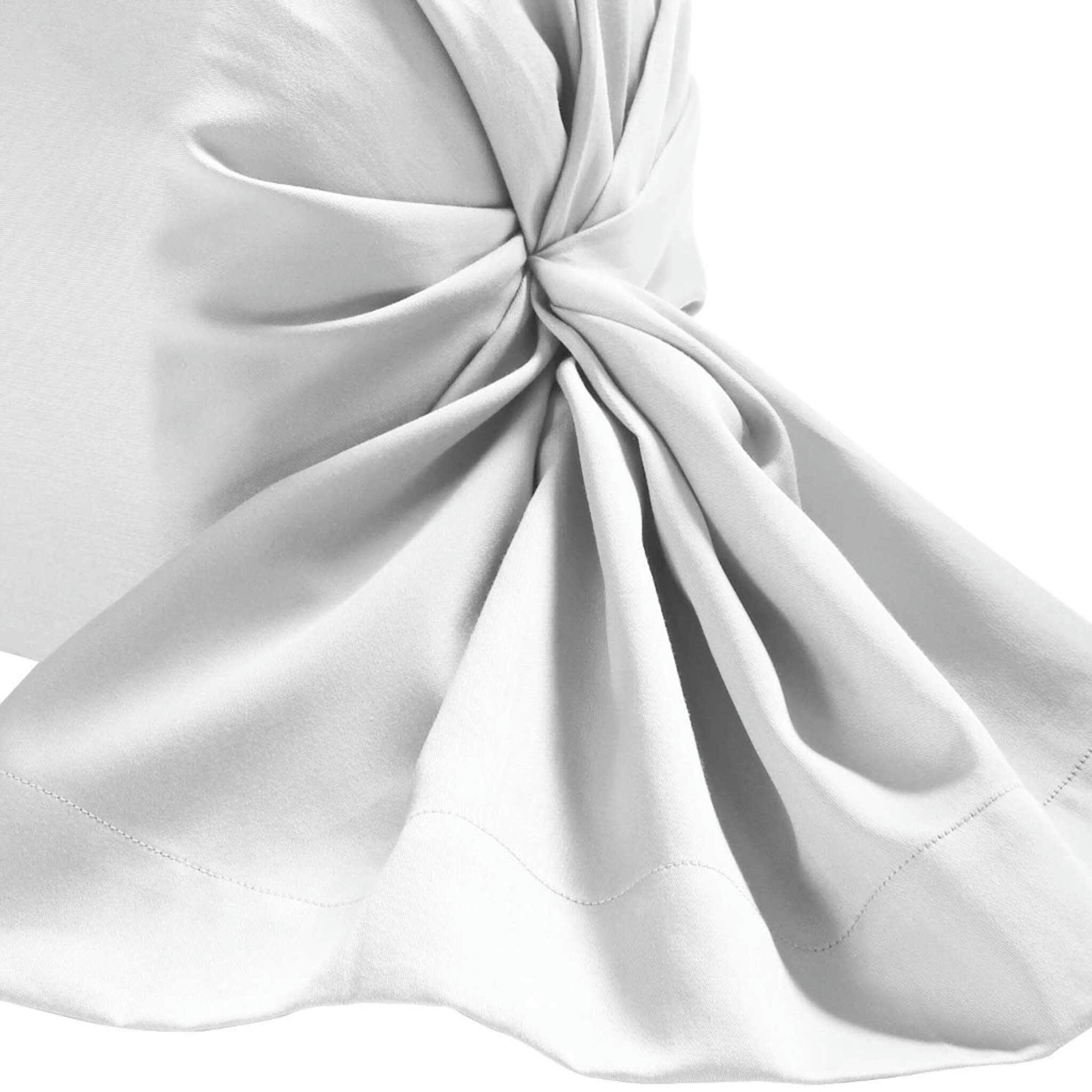 - Taie de traversin percale de coton blanc 180 cm