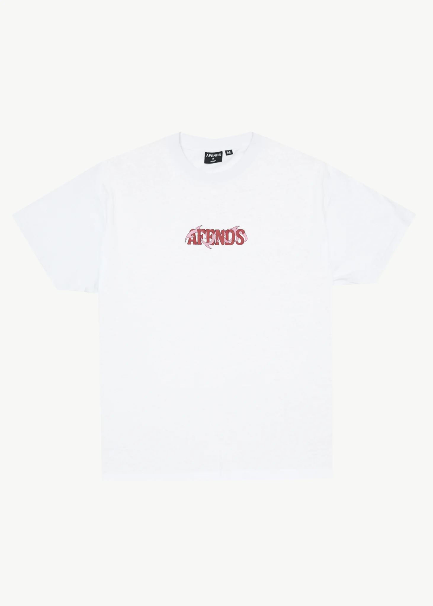 AFENDS Mens Waves - Boxy Tee - White