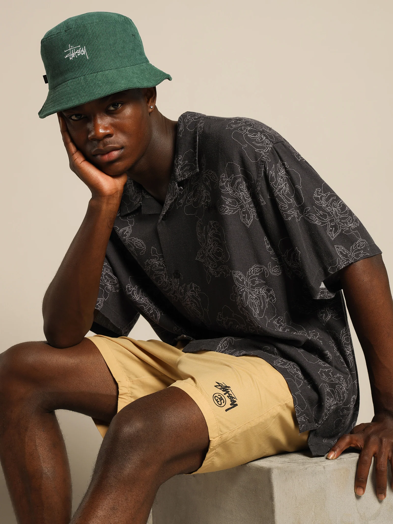 Roses Pattern Short Sleeve Shirt
