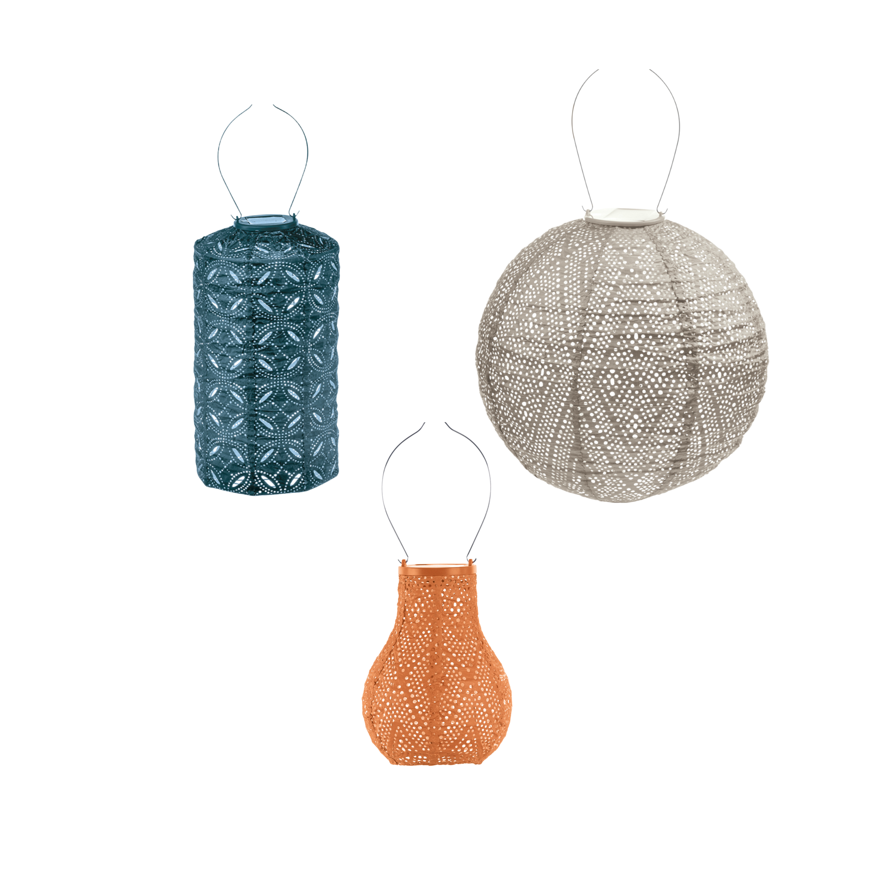 Lumiz solar lampion - boboli set - 3 stuks