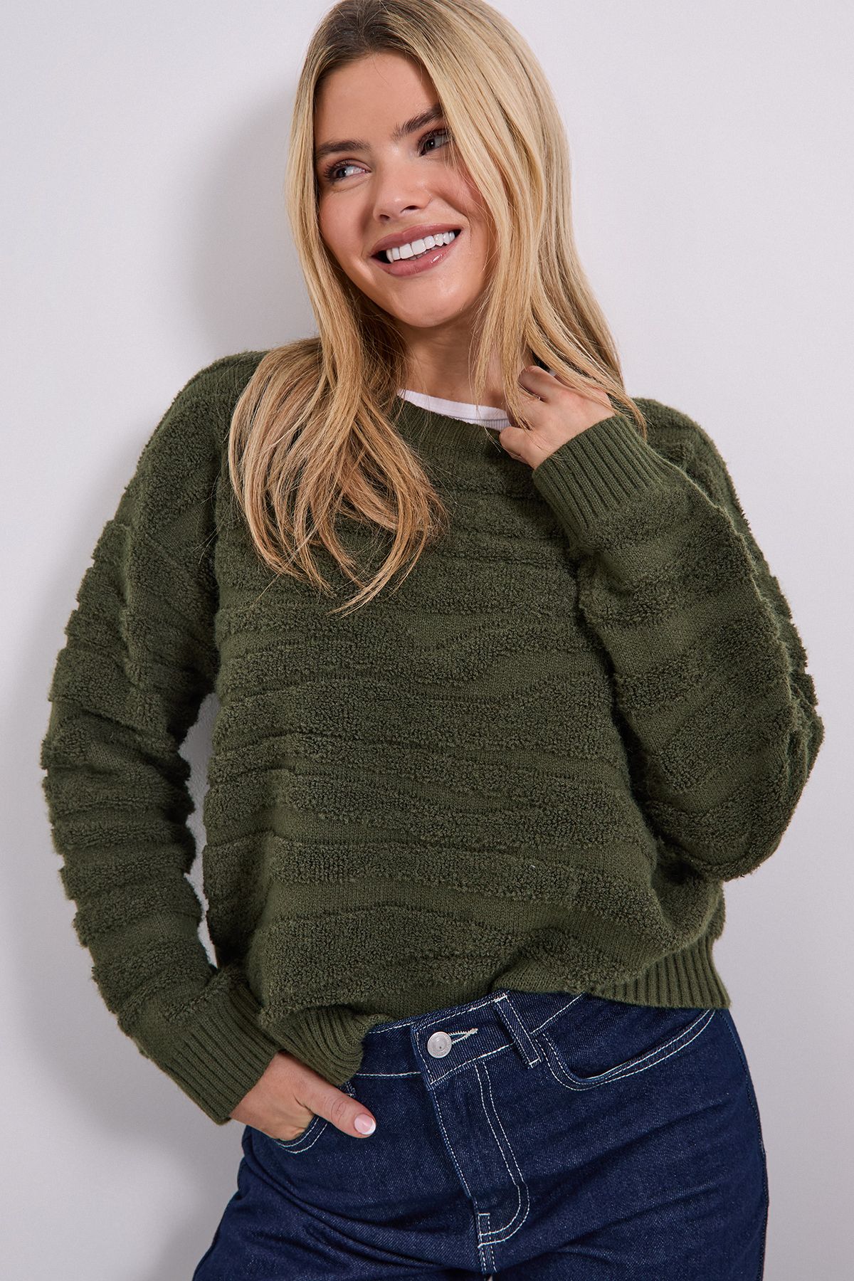 Dorothy Perkins Boucle Zebra Jumper