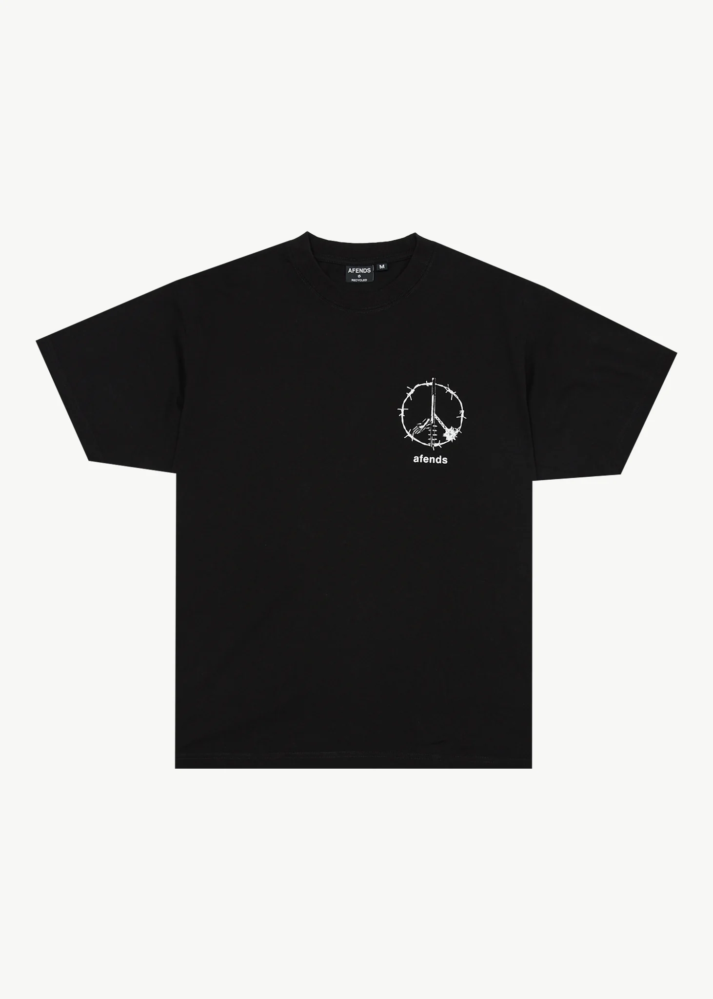 AFENDS Mens Energy - Boxy Tee - Black
