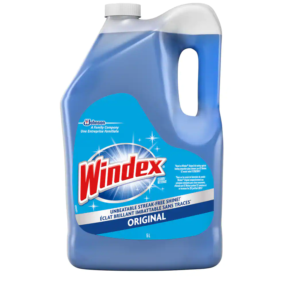 Windex Original Glass and Window Cleaner Refill, 5-L