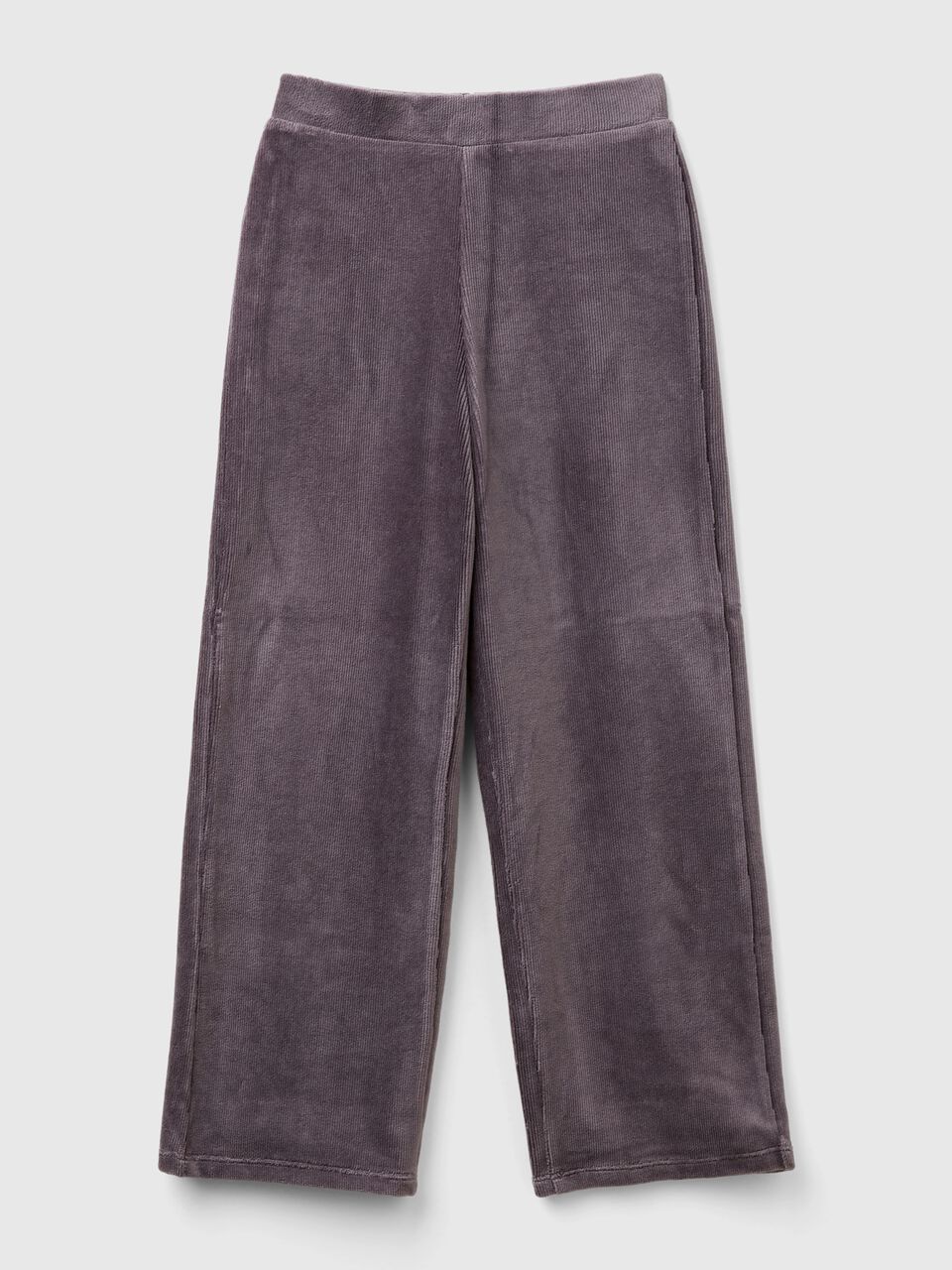 Wide chenille trousers