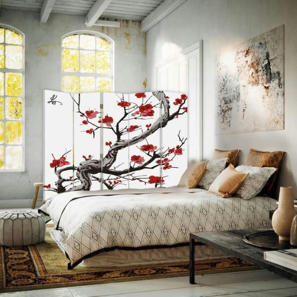 - Paravent - Cloison Cherry Blossom cm 180x170 (5 volets)