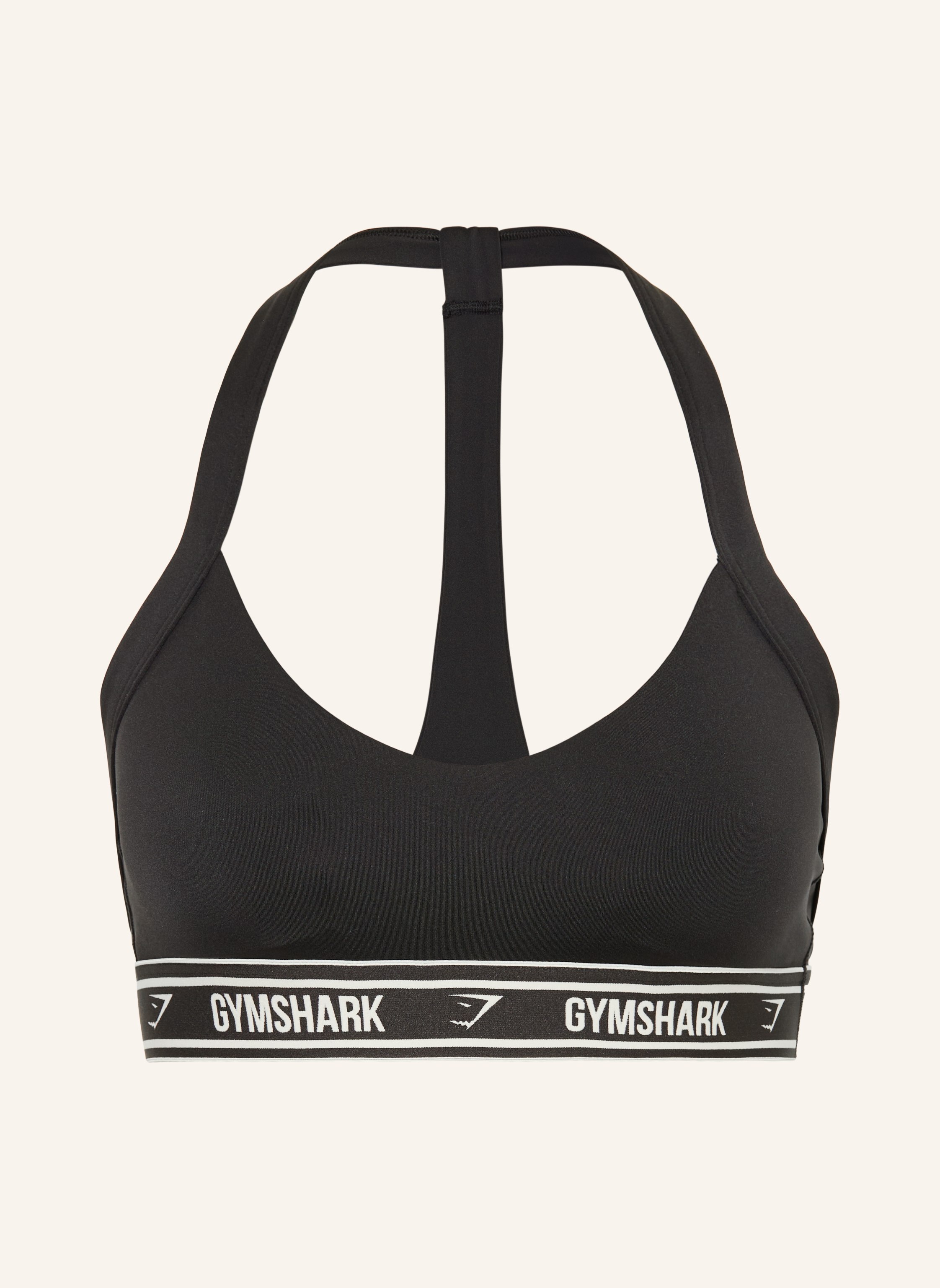 GYMSHARK Sport-BH LIGHT SUPPORT HALTER NECK LOGO