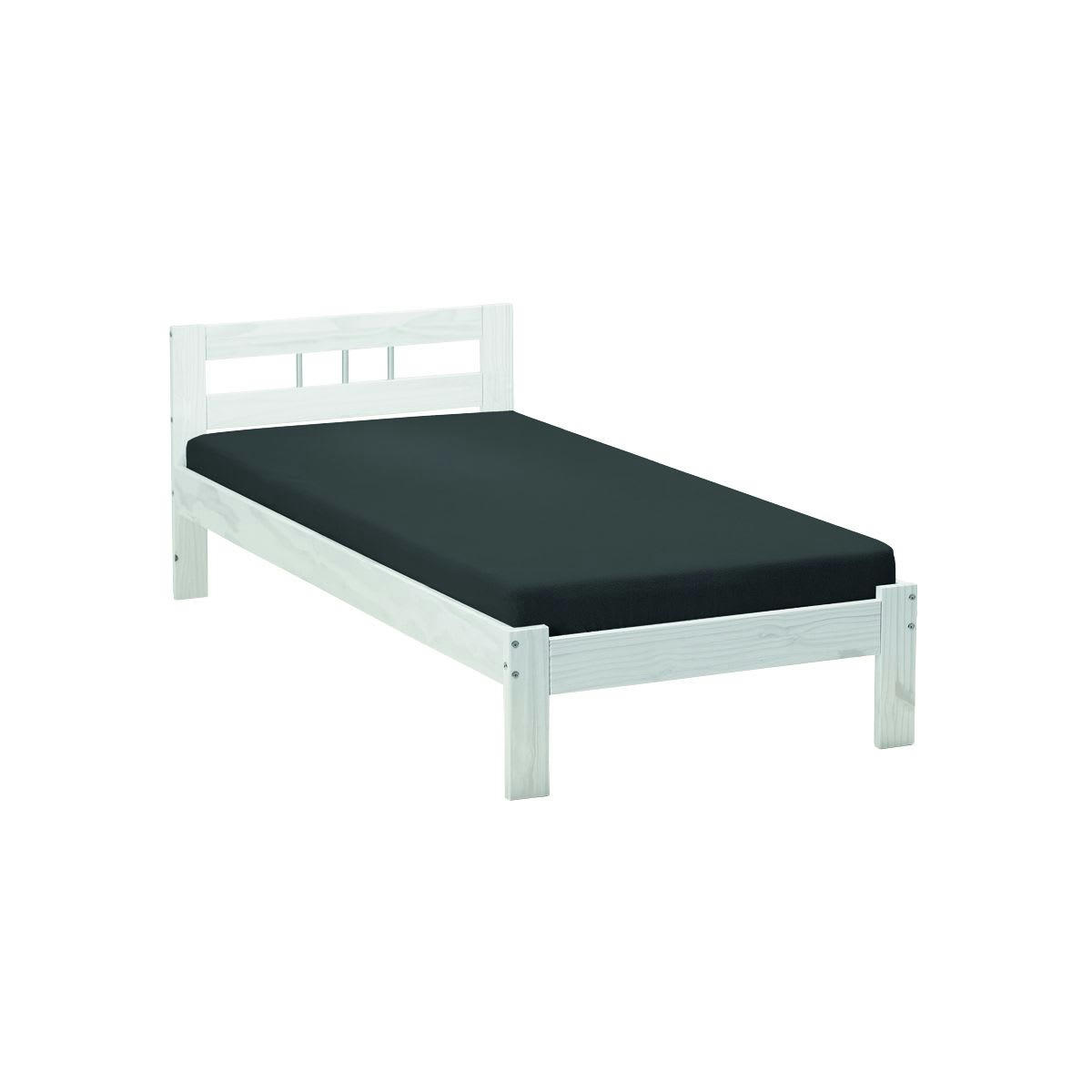 ALASKA - Pack  lit 90x200cm + sommier 15 lattes