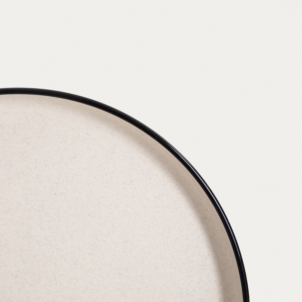 Talerz AZRA obiadowy z czarnym rantem 27,5 cm