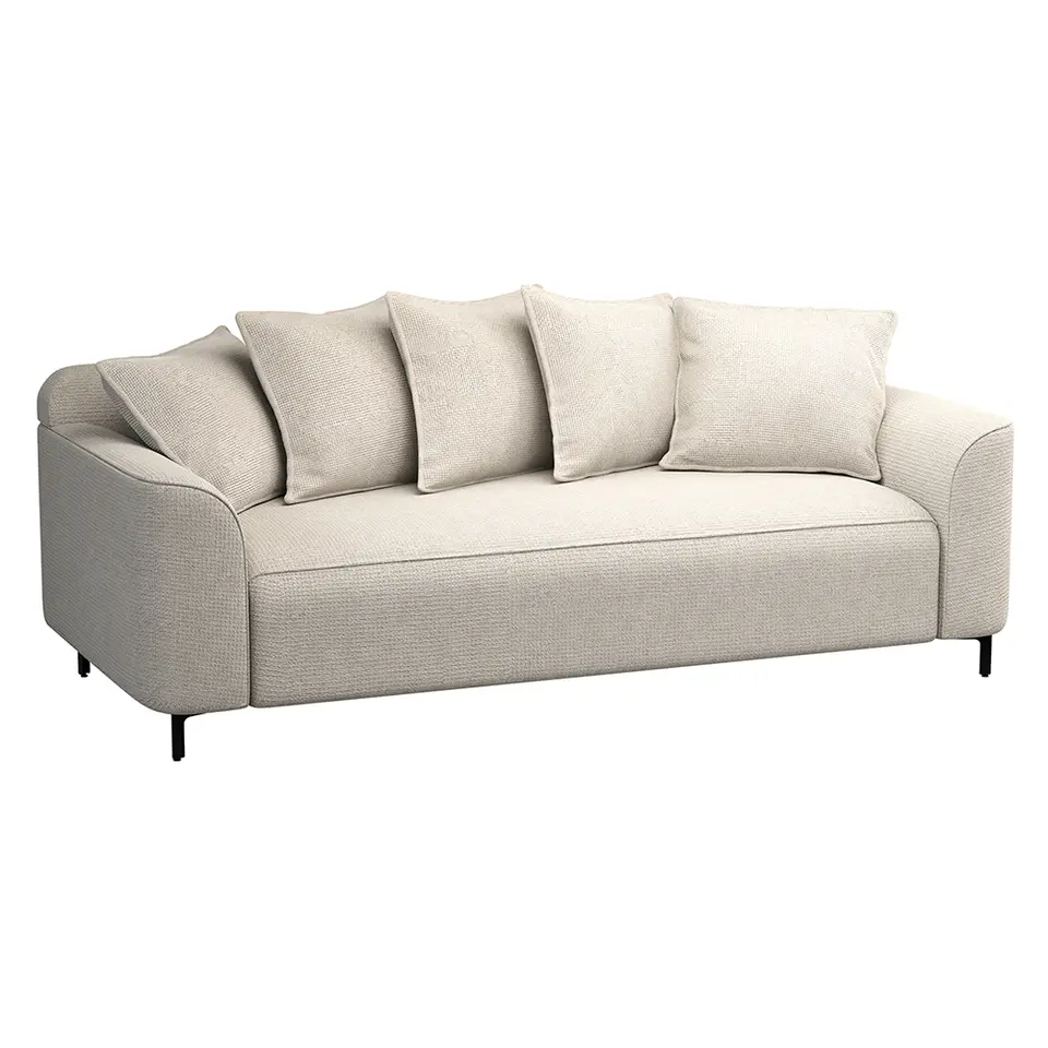 Bank Elsa 3-zits - stof Eden - beige