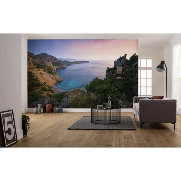Vliestapete »Emerald Cove«, Breite 400 cm, seidenmatt
