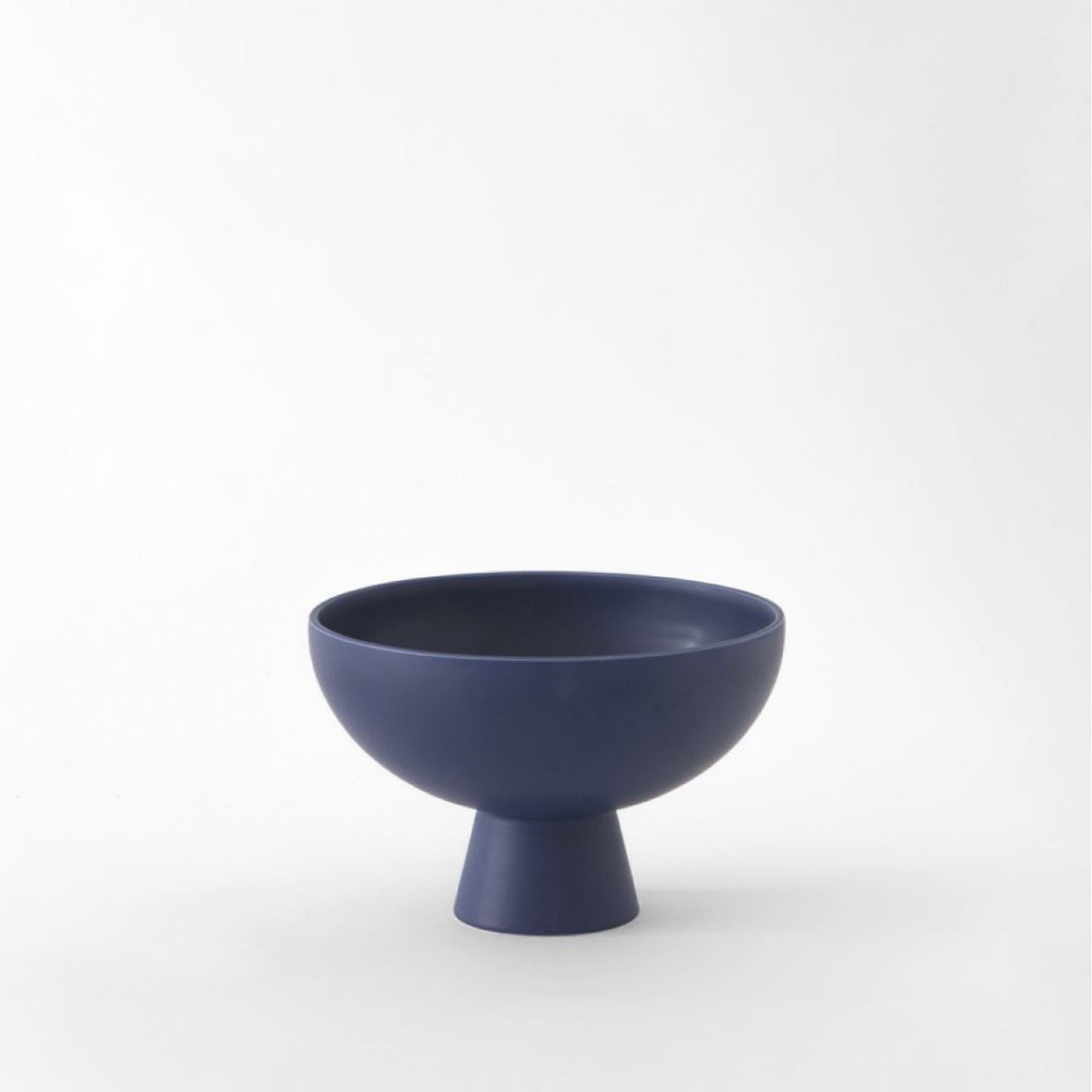 Medium Blue Modern Pedestal Bowl