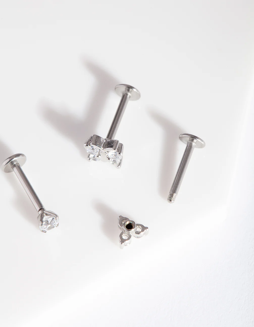Surgical Steel Butterfly Flat Back Earring Pack