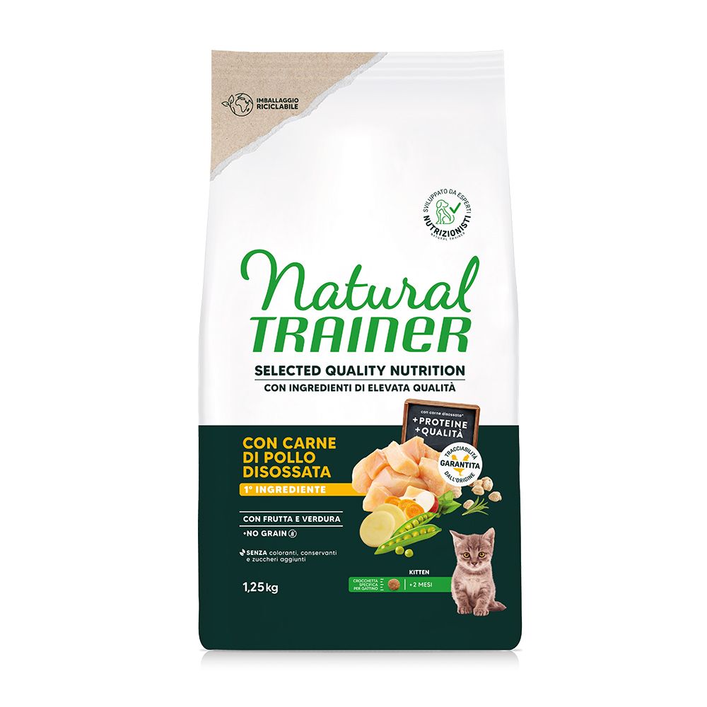 Natural Trainer Selected Quality Nutrition Kitten Chicken