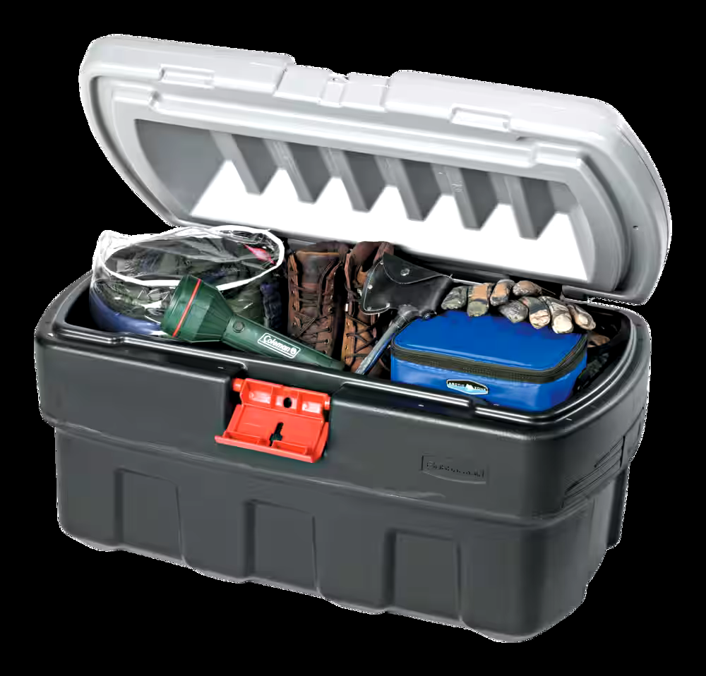 Rubbermaid Action Packer Plastic Lockable Storage Container, Stackable & Recyclable, 132-L