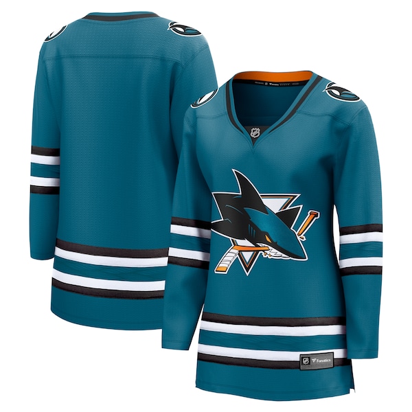San Jose Sharks  Women's Home Breakaway Jersey - Teal