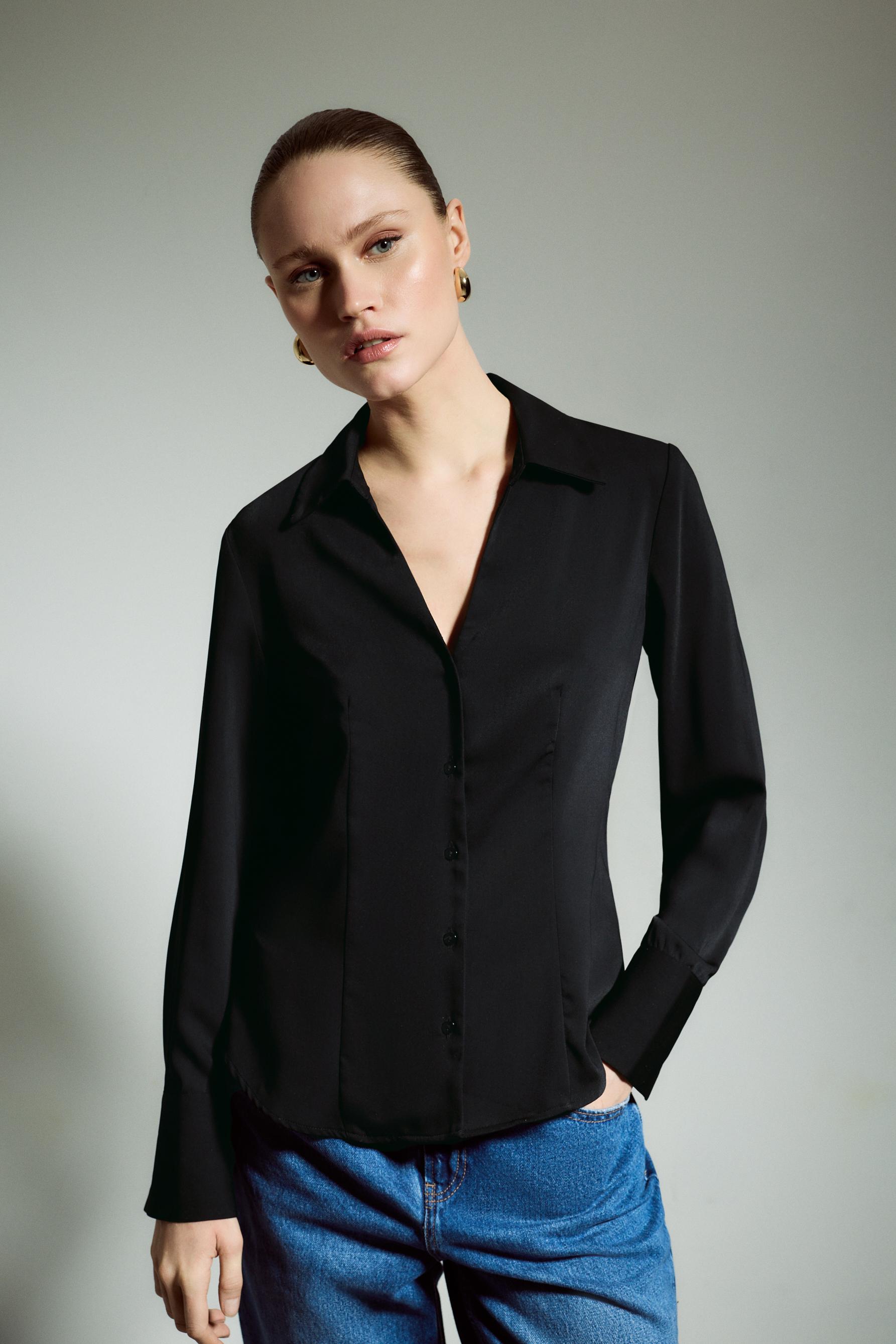 Camisa cuello panadero