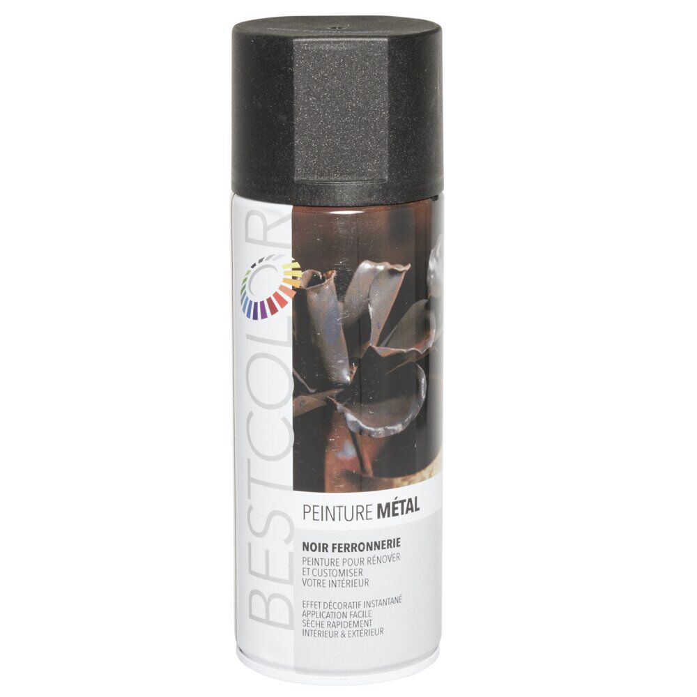 Peinture aérosol Noir Ferronnerie 400 ml
