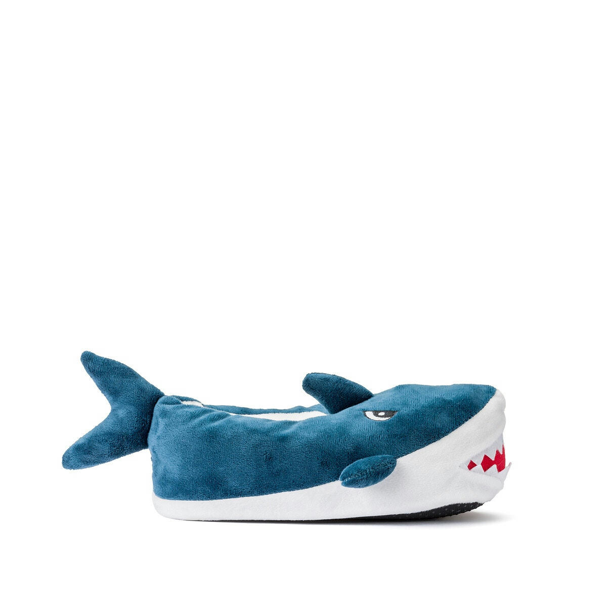 Chaussons chauds peluche requin à enfiler
