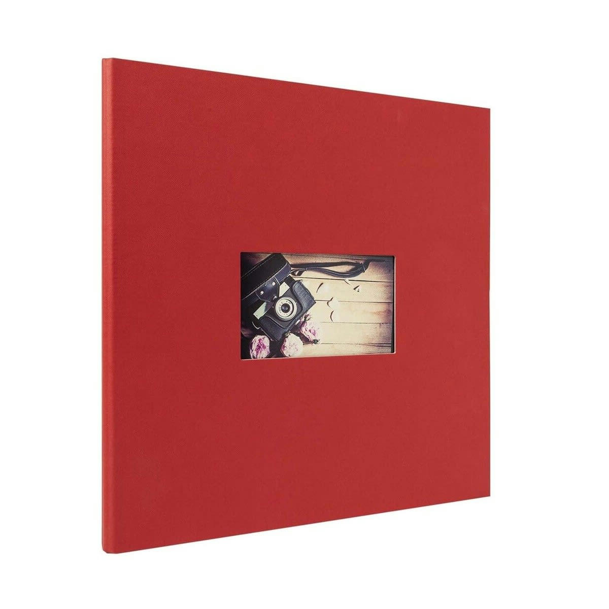 STUDIO - Album photo traditionnel rouge 60 pages 300 photos 10x15