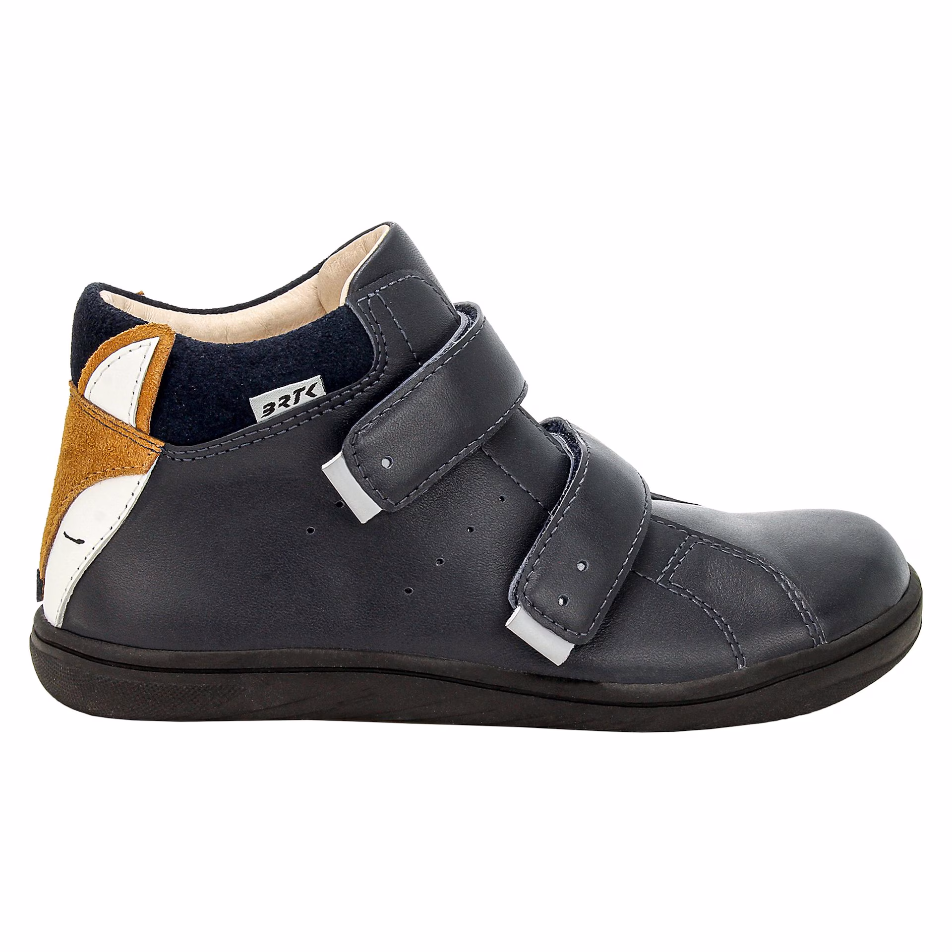 Granatowe trzewiki barefoot z liskiem BARTEK 86318-66