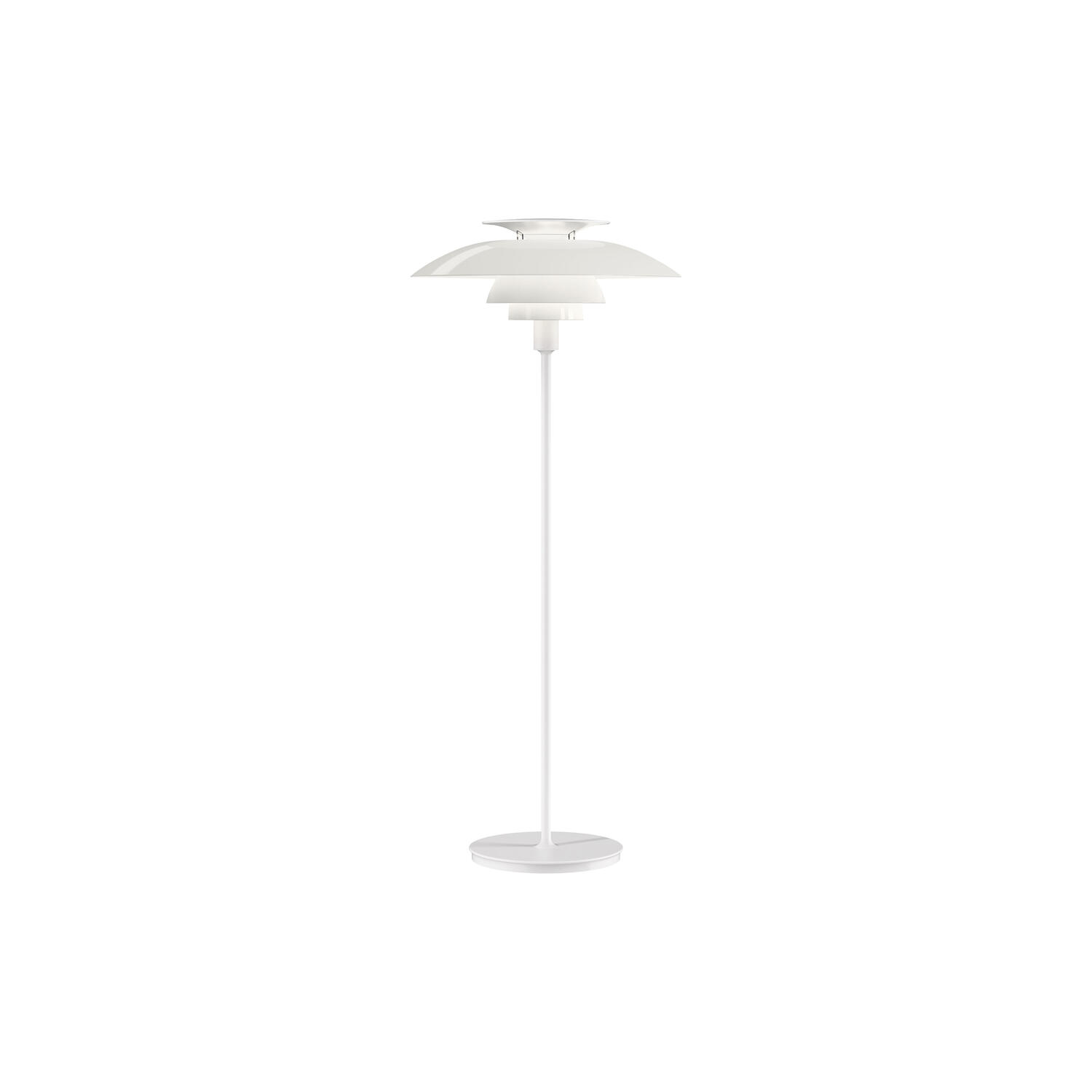 PH 80 gulvlampe, hvid opal/hvid