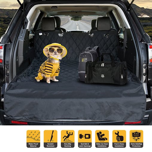 SOGA 2X Premium Car Trunk Pet Mat Boot Cargo Liner Waterproof Seat Cover Protector Hammock Non-Slip Pet Travel Essentials
