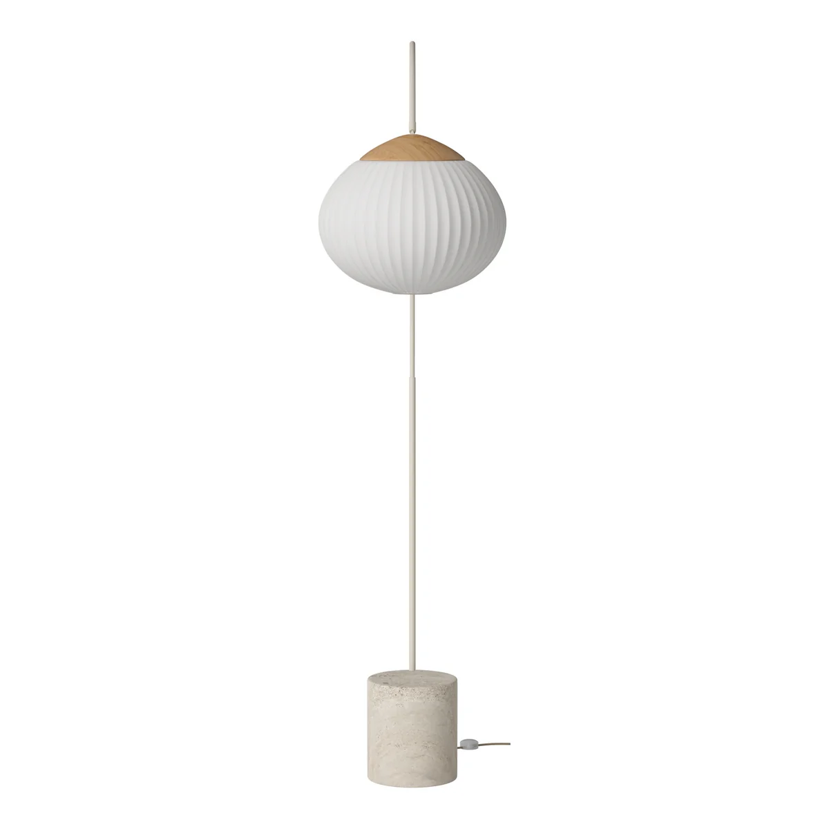 Bolia - Acorn Stehleuchte, Eiche geölt / Stahl creme / sand