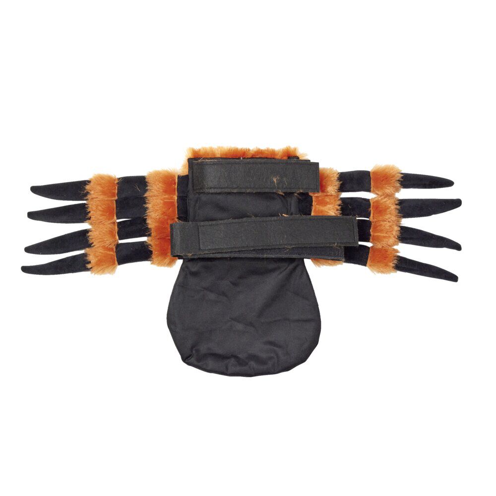 Déguisement chien Halloween araignée orange et noir S/M