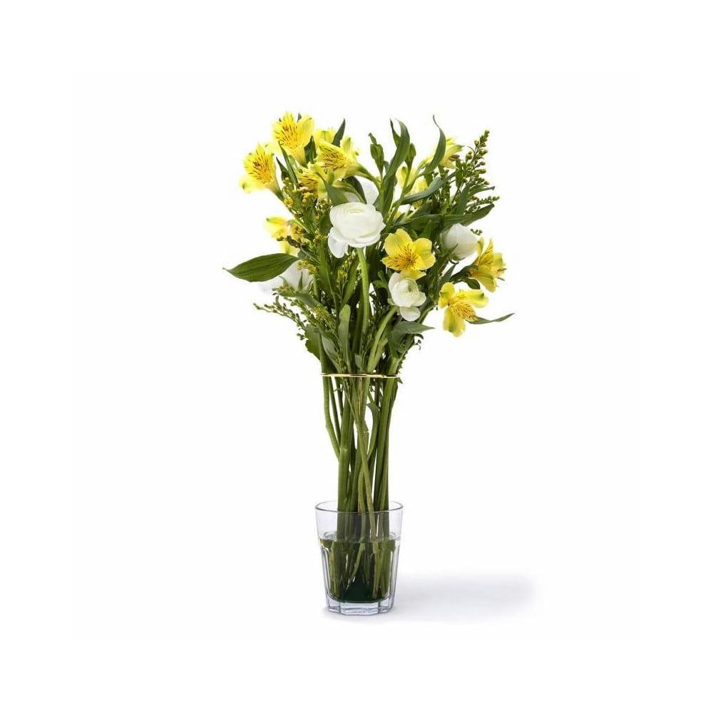 - Vase minimaliste invisivase métal noir