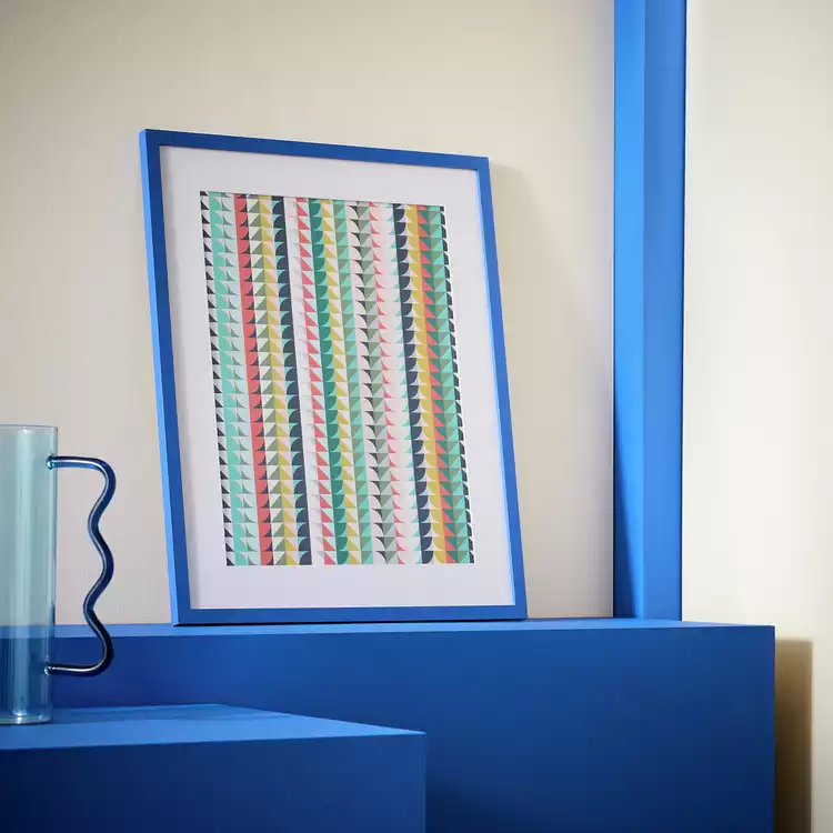 Habitat Blue Cobalt Picture Frame - 40X50cm