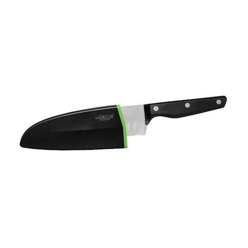 New Wiltshire Staysharp 15Cm Triple Rivet Santoku Knife With Sharpener