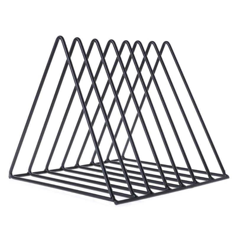 QUVIO Post en boekenrek driehoek zwart