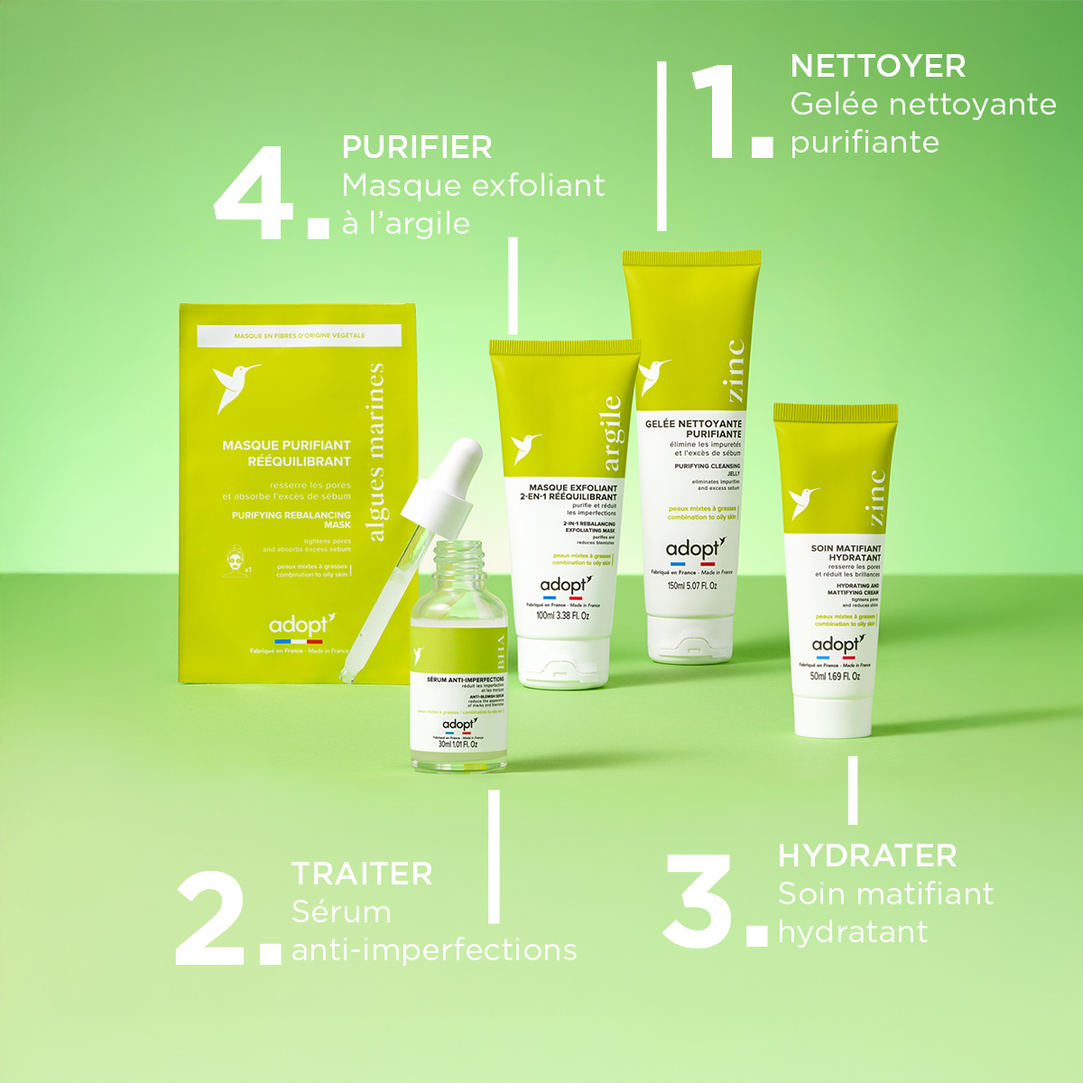 Purifiant & MatifiantMASQUE PURIFIANT RÉÉQUILIBRANTaux algues marines x1